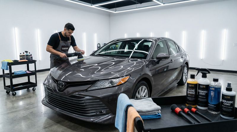 樱花动漫汽车测评视频-丰田凯美瑞精洗美容视频演示